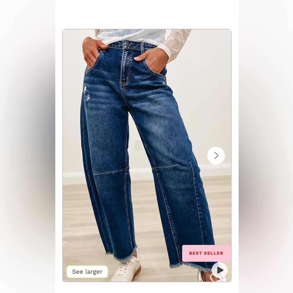 Mica-Barrel Jeans Sz 7/28